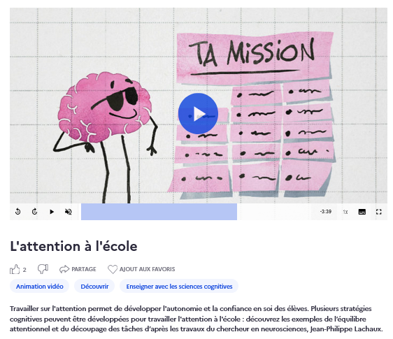 Canotech capsule attention ecole